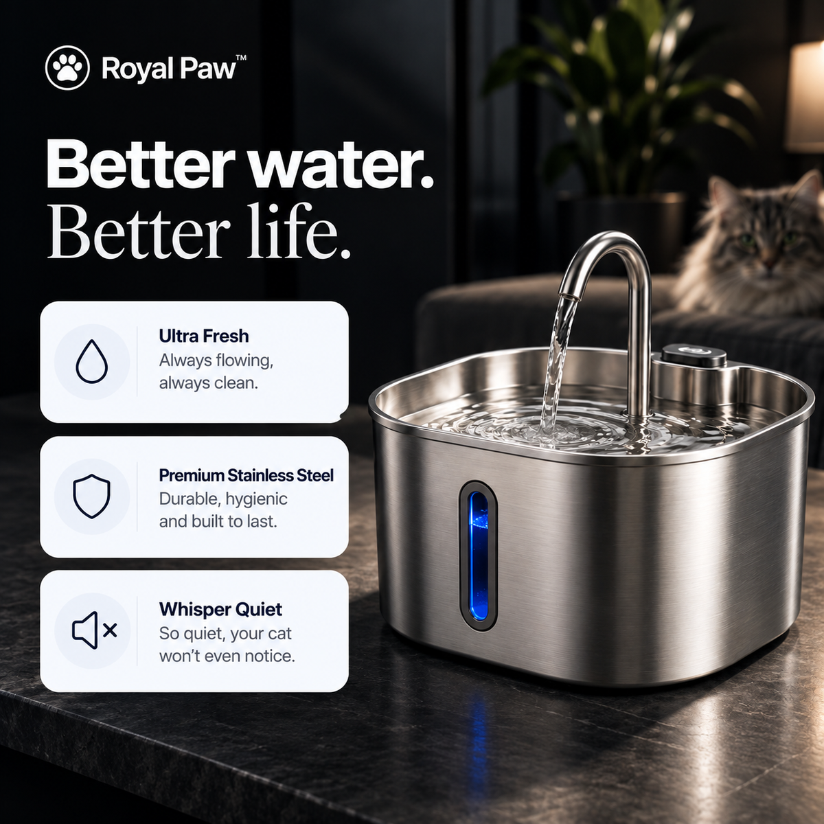 Cat Water Fountain